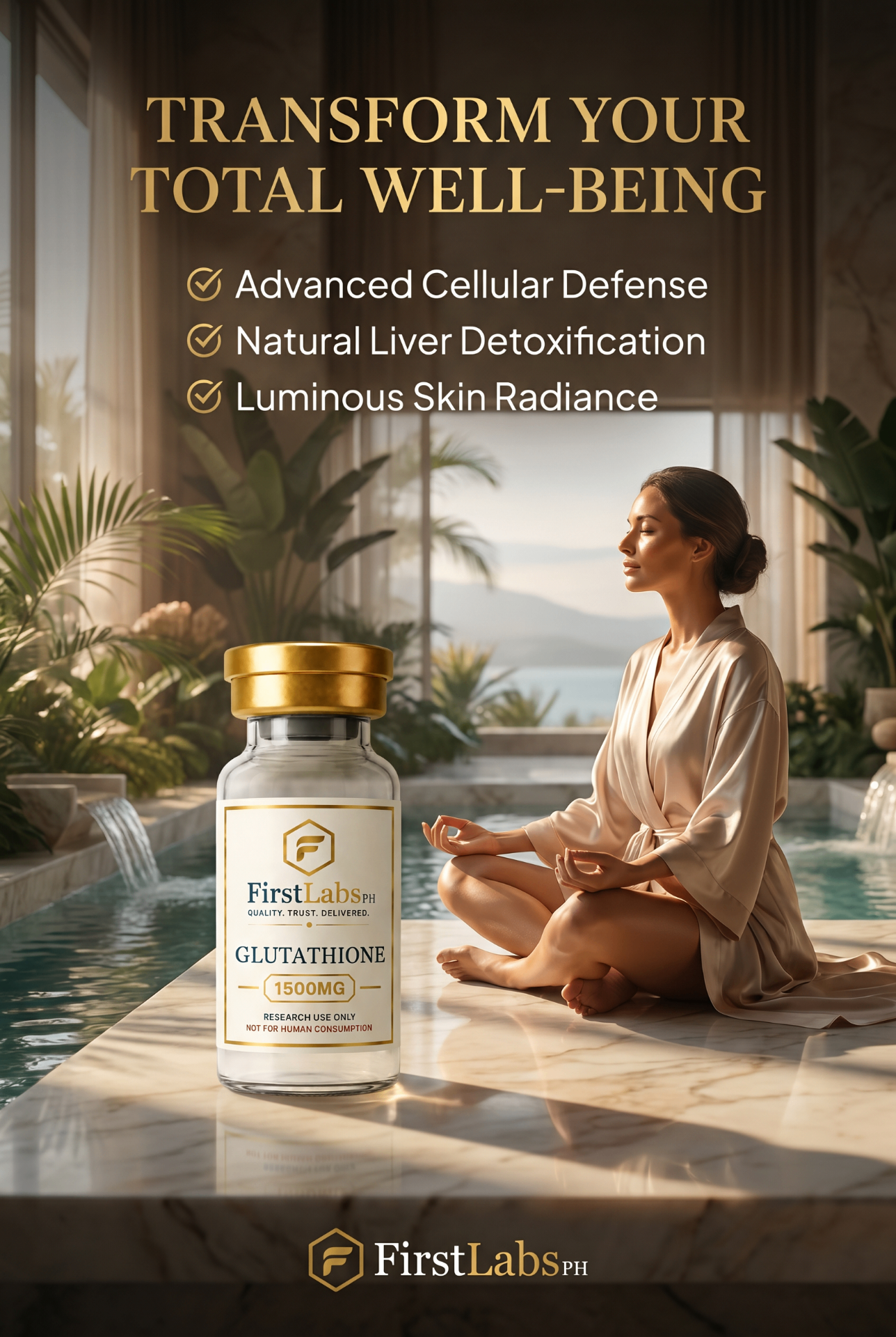 Glutathione wellness poster